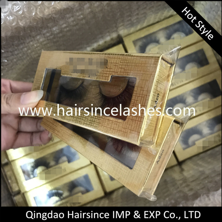 Art paper magnetic lashes box free design lashes package and logo with window free shipping