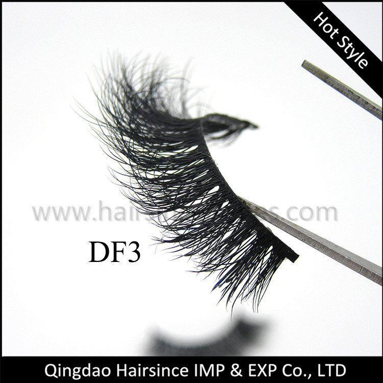 Super quality mink hair lashes 3D curls, free package design, free sample available