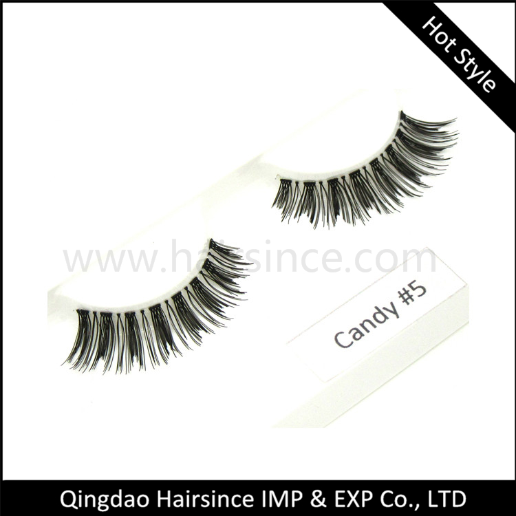 Hot style 100% handtied silk hair material lashes customized lashes package human hair lashes HUDA style lashes supplier