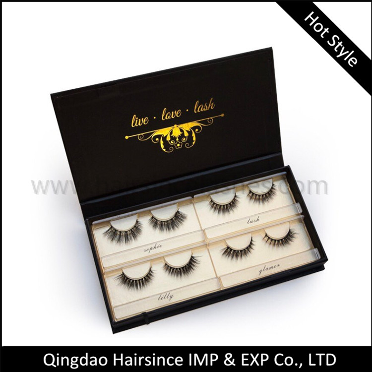 Big style lashes package box 3D silk hair lashes human hair lashes package customized package for lash