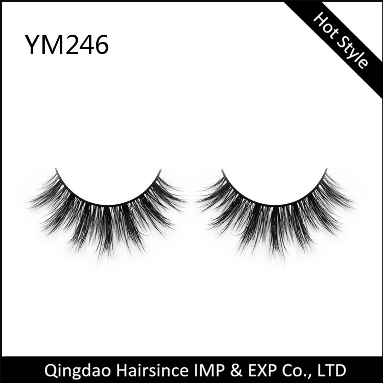 Pretty style mink hair lashes 3D lash customized design package, human hair lashes, horse hair lashes for sale