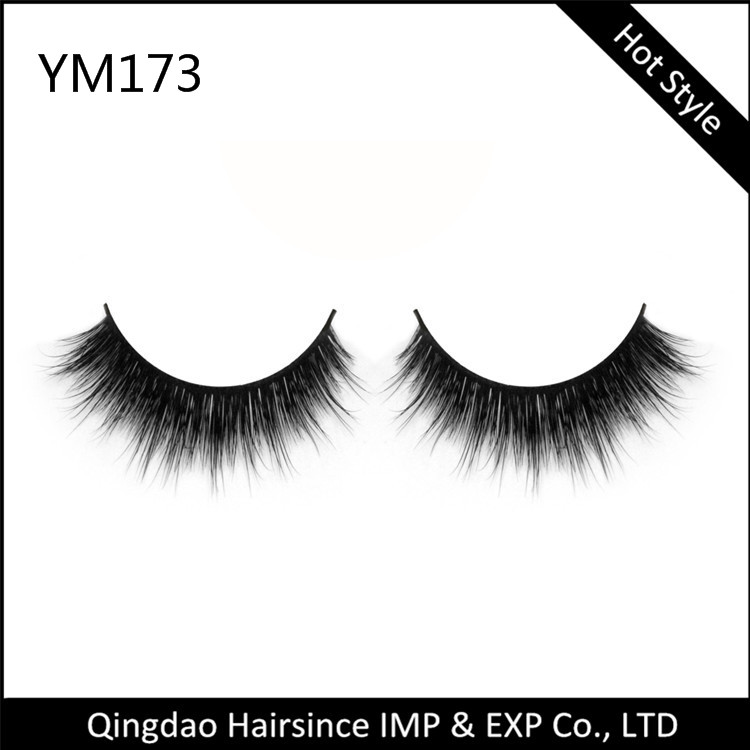 Luxry style quality mink hair lashes popular style 3D mink eyelashes factory available