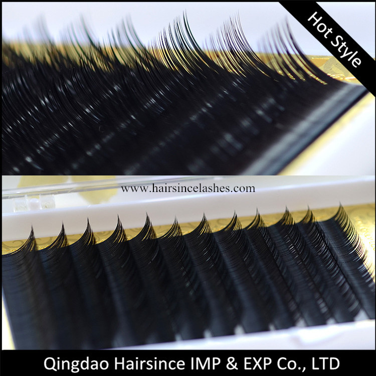 Imported fake mink hair individual eyelashes extensions from Alibaba
