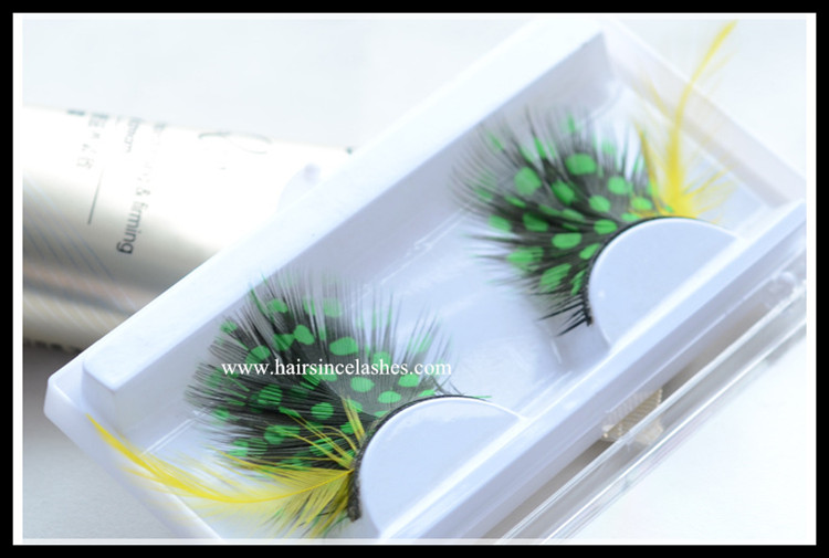 Party queen false eyelashes feather lashes fake double eyelashes manufacturers