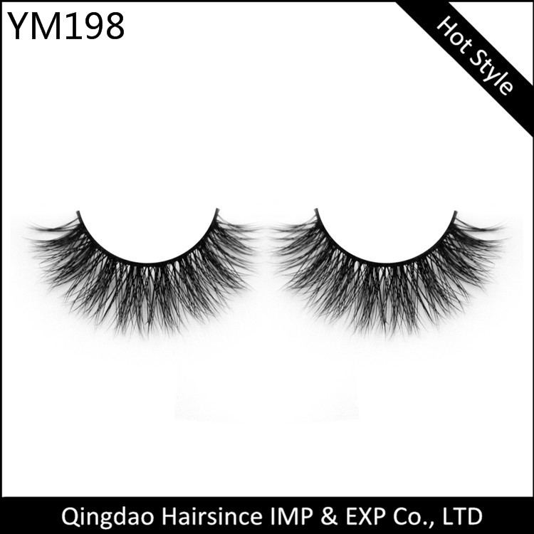 Customized eyelashes strip 3d faux mink lashes top quality wispy strip 3d faux mink eyelashes
