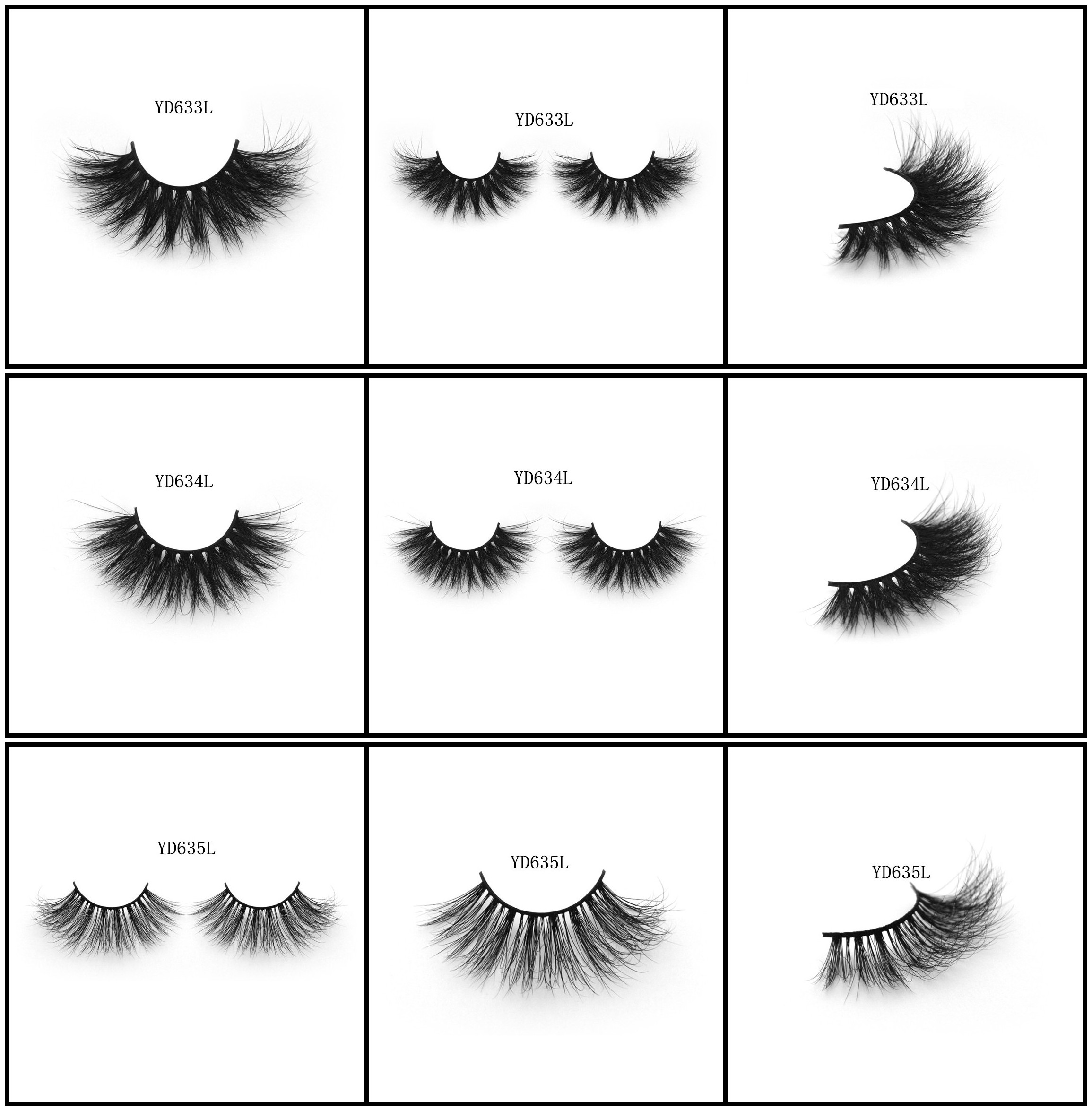 Quality mink hair lashes 3D long style natural style curls with amazing looks wholesale