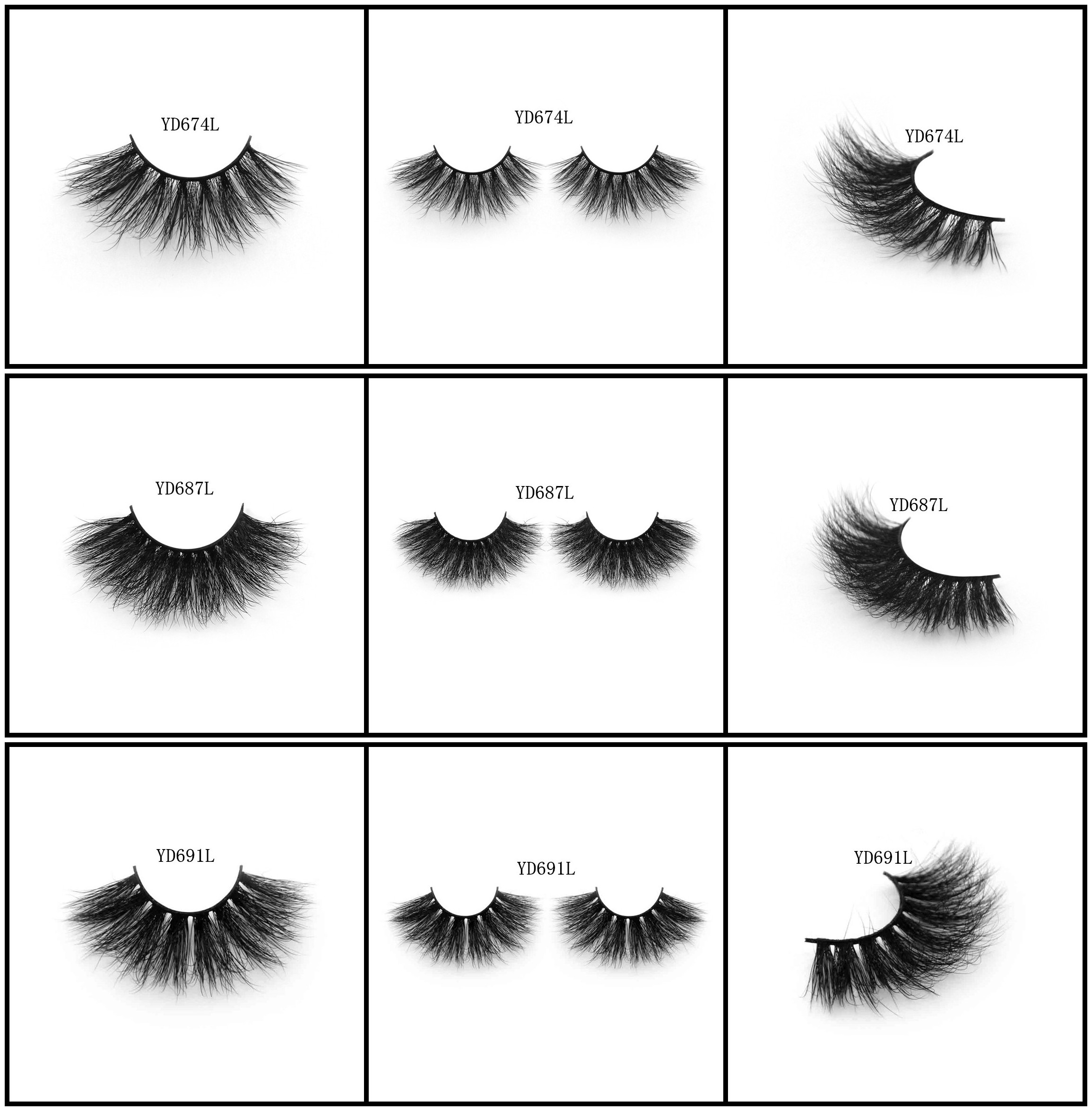 3D curls mink hair lashes quality long mink hair material from Alibaba