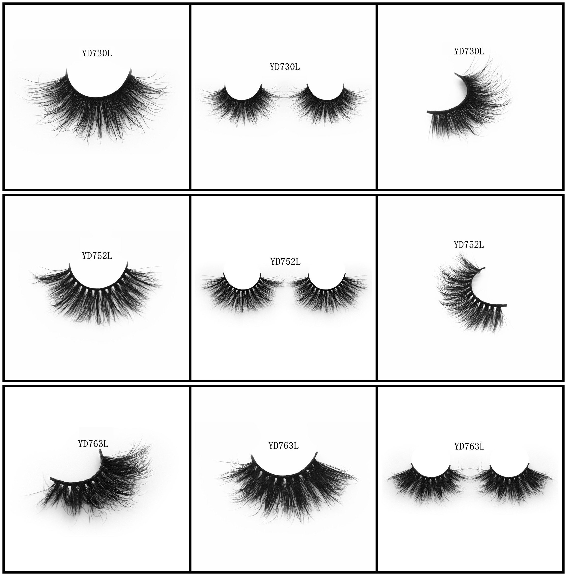 Our factory top quality mink hair lashes 3D long mink hair style on sale human hair lashes silk hair lashes available